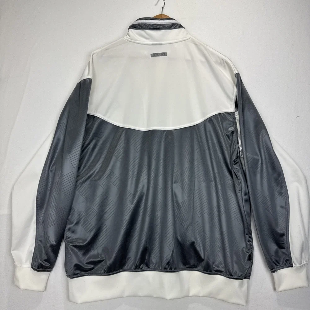 Nike Air Jordan XI Retro Knit Full Zip Jacket Cool Grey 11 Gray XXL Dri Fit - Picture 13 of 13